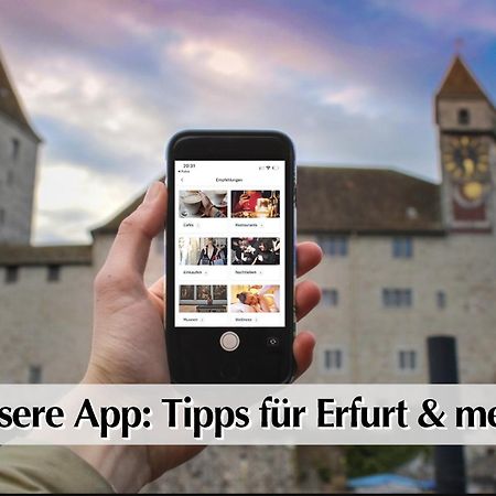 Helle 72Qm Maisonette Wohnung Im Herzen Erfurts Mit Kingsize Bett, Smart-Tv, Etc Esterno foto