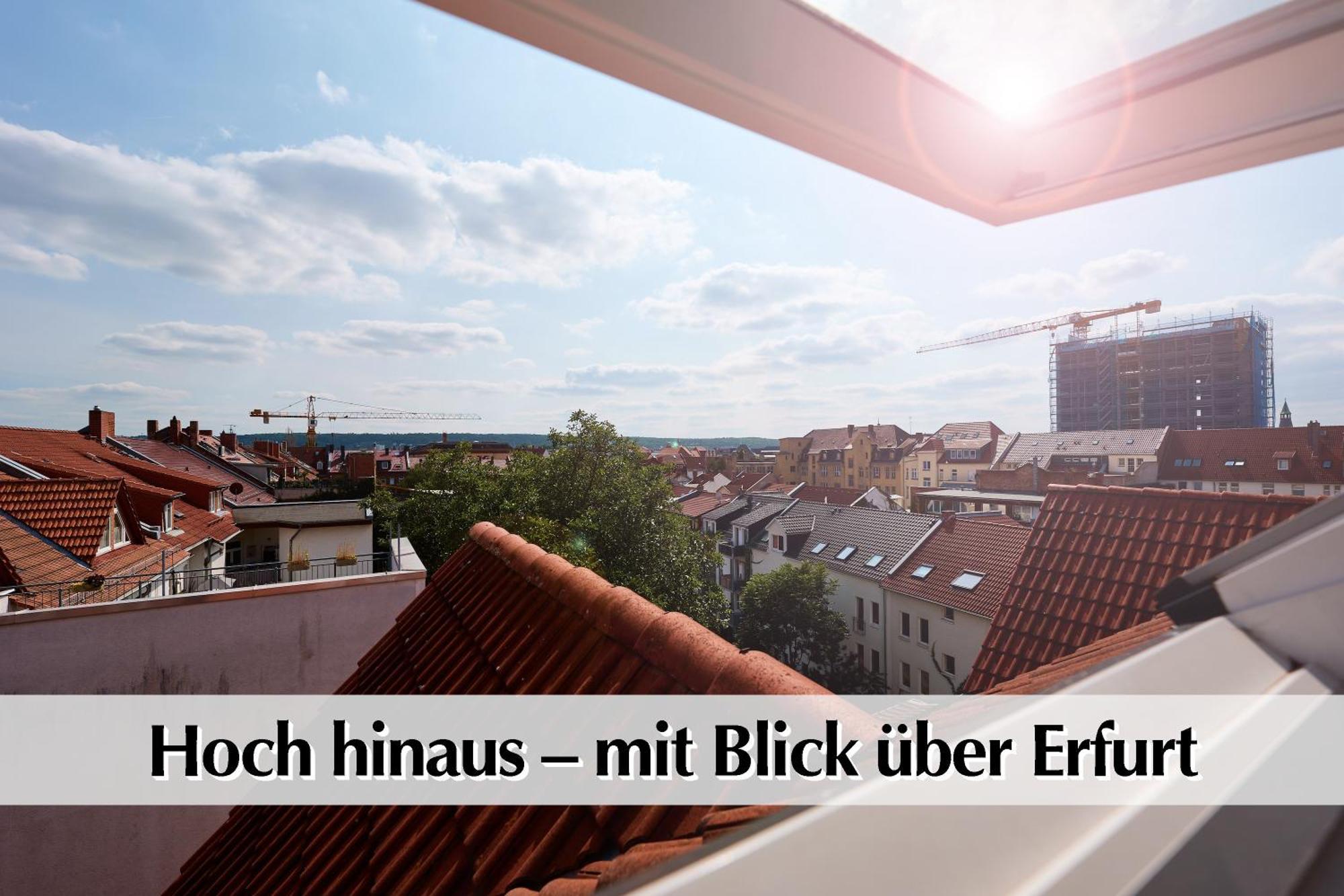 Helle 72Qm Maisonette Wohnung Im Herzen Erfurts Mit Kingsize Bett, Smart-Tv, Etc Esterno foto
