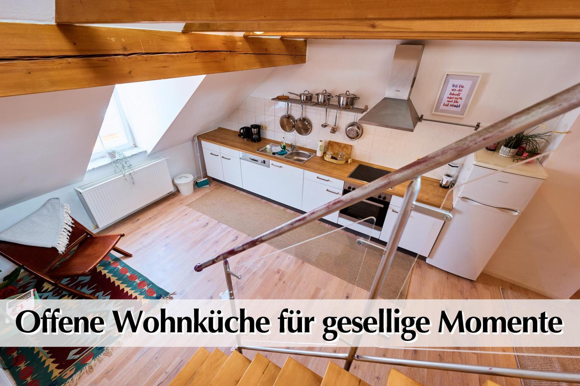 Helle 72Qm Maisonette Wohnung Im Herzen Erfurts Mit Kingsize Bett, Smart-Tv, Etc Esterno foto